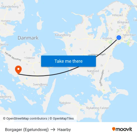 Borgager (Egelundsvej) to Haarby map