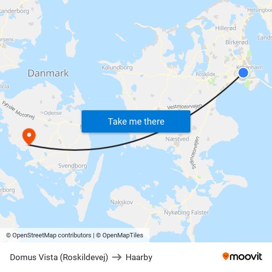 Domus Vista (Roskildevej) to Haarby map