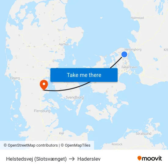 Helstedsvej (Slotsvænget) to Haderslev map