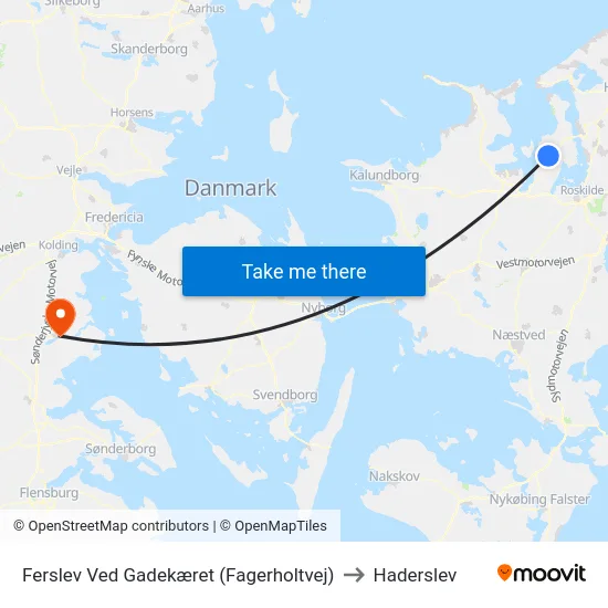 Ferslev Ved Gadekæret (Fagerholtvej) to Haderslev map