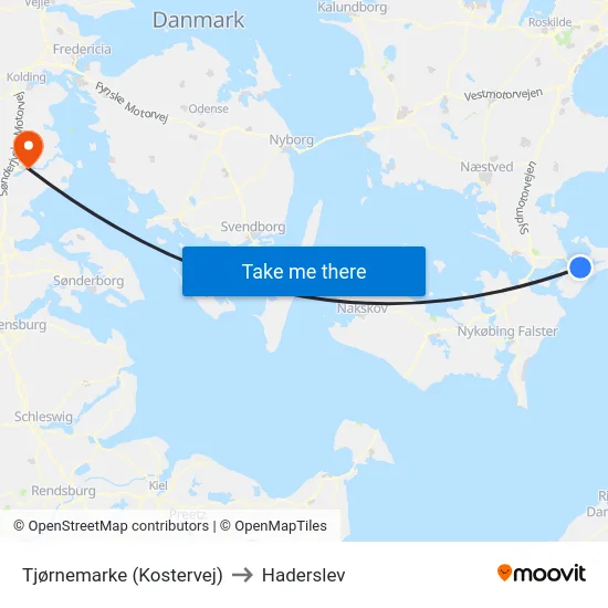 Tjørnemarke (Kostervej) to Haderslev map