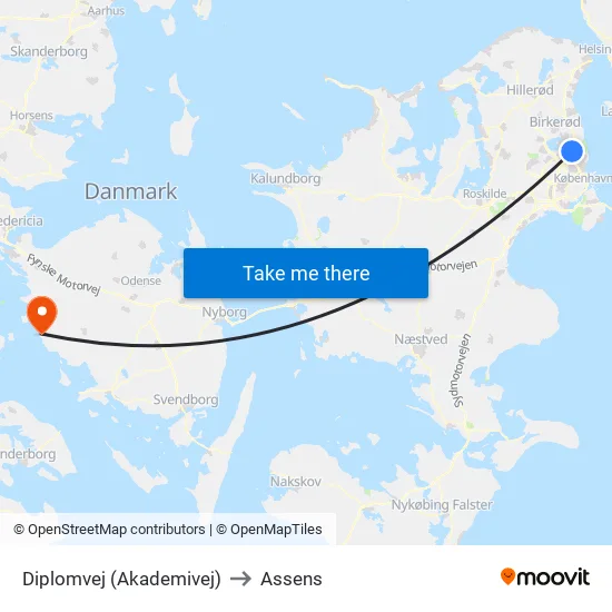Diplomvej (Akademivej) to Assens map