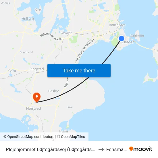 Plejehjemmet Løjtegårdsvej (Løjtegårdsvej) to Fensmark map