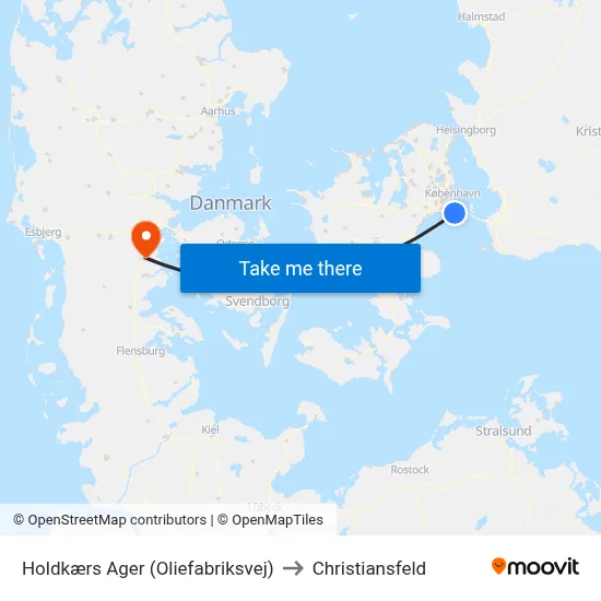 Holdkærs Ager (Oliefabriksvej) to Christiansfeld map