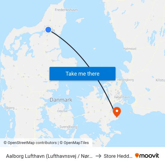 Aalborg Lufthavn (Lufthavnsvej / Nørresundby) to Store Heddinge map