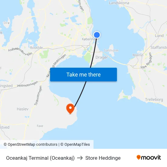 Oceankaj Terminal (Oceankaj) to Store Heddinge map