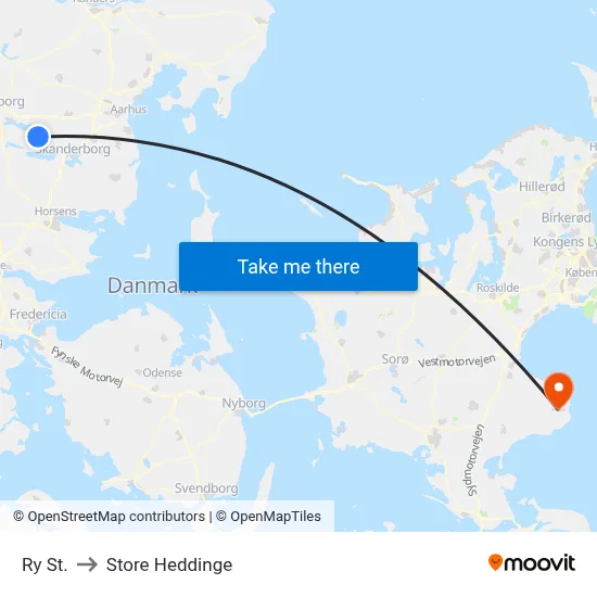 Ry St. to Store Heddinge map