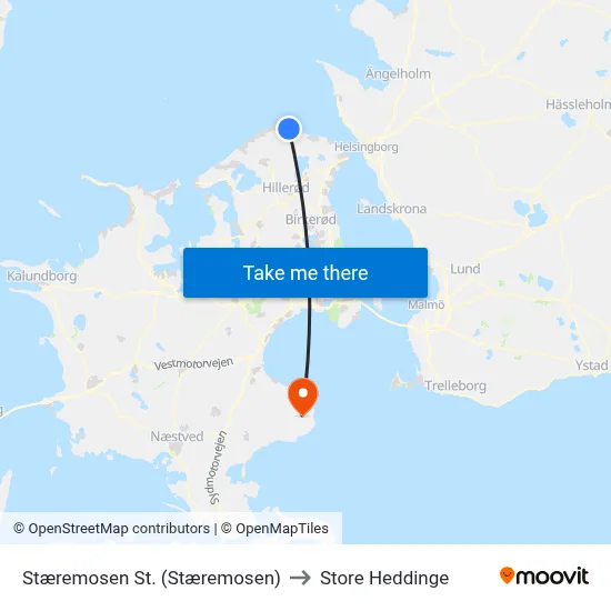 Stæremosen St. (Stæremosen) to Store Heddinge map