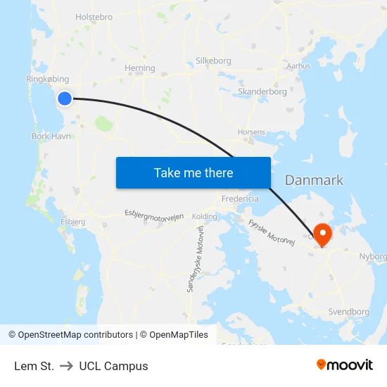 Lem St. to UCL Campus map