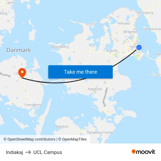 Indiakaj to UCL Campus map