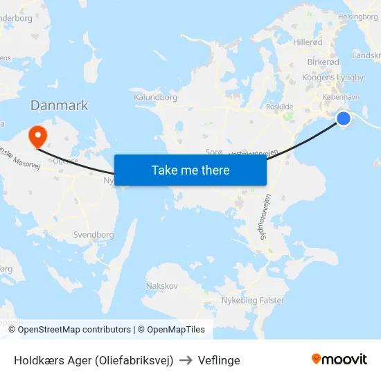 Holdkærs Ager (Oliefabriksvej) to Veflinge map