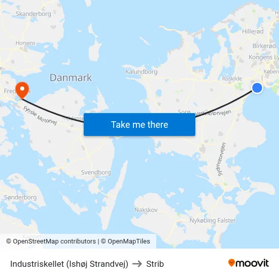 Industriskellet (Ishøj Strandvej) to Strib map
