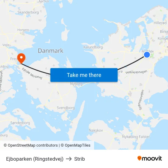 Ejboparken (Ringstedvej) to Strib map