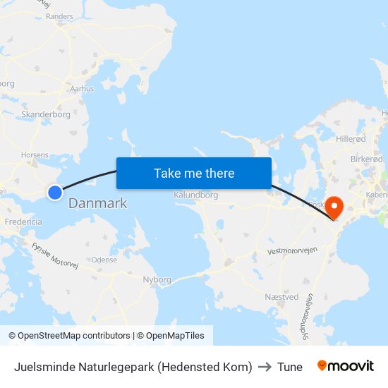 Juelsminde Naturlegepark (Hedensted Kom) to Tune map
