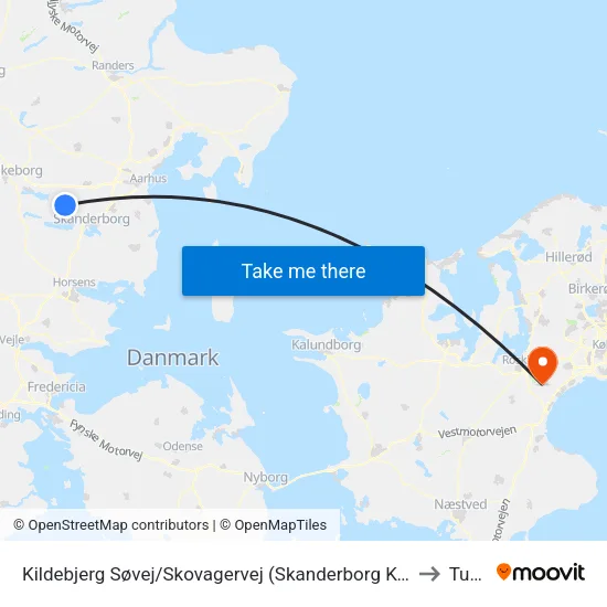 Kildebjerg Søvej/Skovagervej (Skanderborg Kom) to Tune map