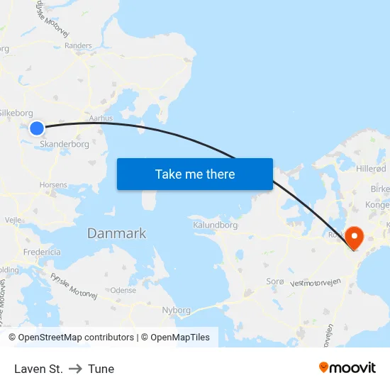 Laven St. to Tune map