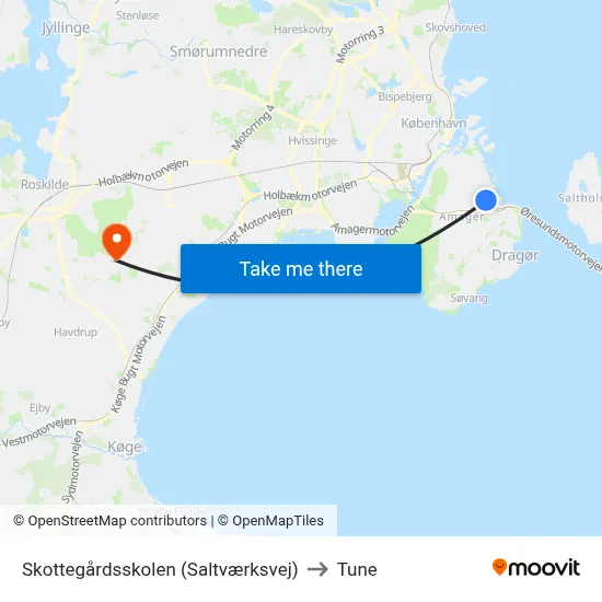 Skottegårdsskolen (Saltværksvej) to Tune map