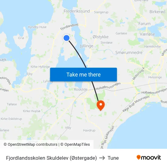 Fjordlandsskolen Skuldelev (Østergade) to Tune map