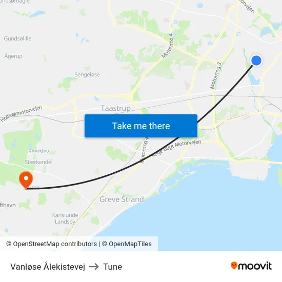 Vanløse Ålekistevej to Tune map