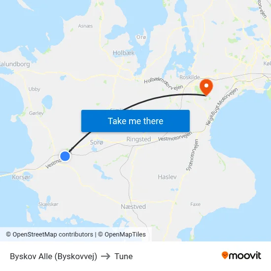 Byskov Alle (Byskovvej) to Tune map