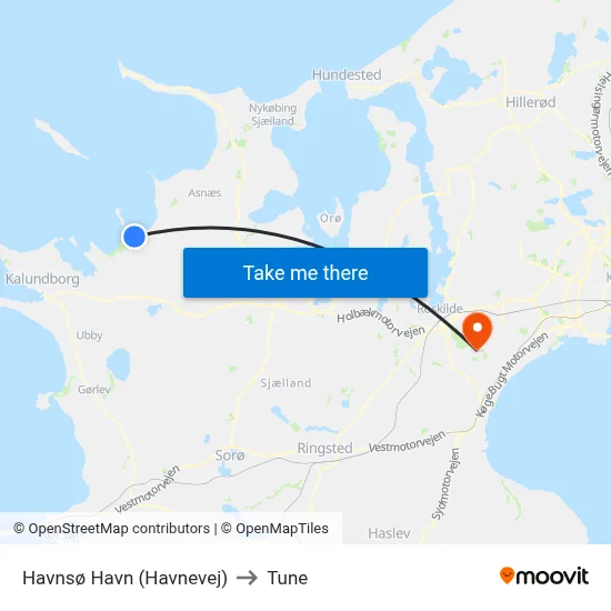 Havnsø Havn (Havnevej) to Tune map