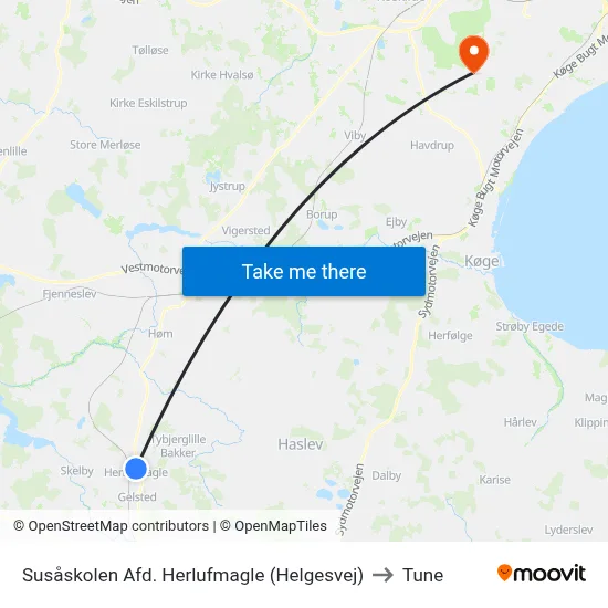 Susåskolen Afd. Herlufmagle (Helgesvej) to Tune map