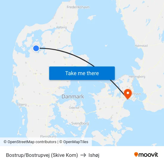 Bostrup/Bostrupvej (Skive Kom) to Ishøj map