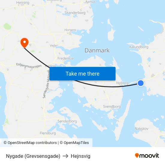 Nygade (Grevsensgade) to Hejnsvig map