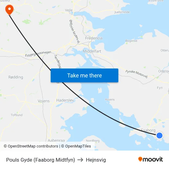 Pouls Gyde (Faaborg Midtfyn) to Hejnsvig map