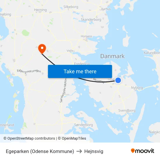 Egeparken (Odense Kommune) to Hejnsvig map