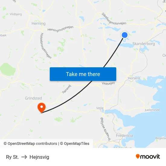 Ry St. to Hejnsvig map