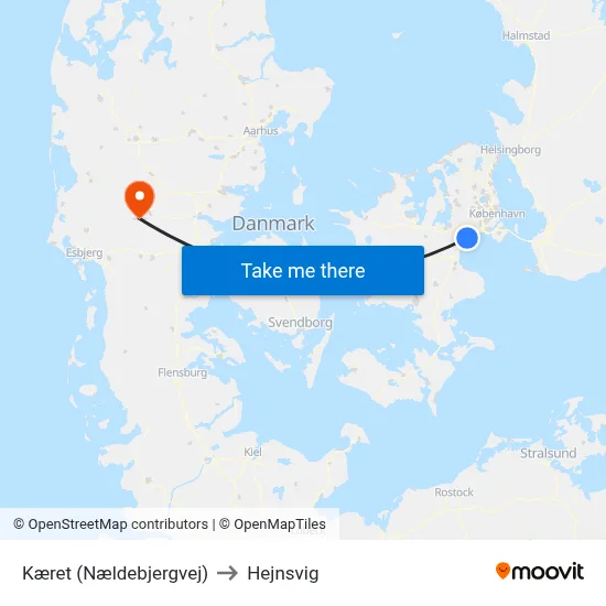 Kæret (Nældebjergvej) to Hejnsvig map