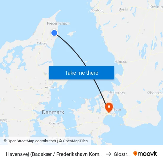 Havensvej (Badskær / Frederikshavn Kommune) to Glostrup map