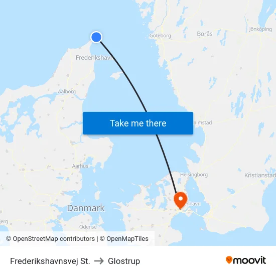 Frederikshavnsvej St. to Glostrup map