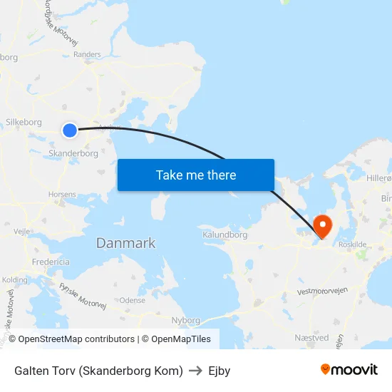 Galten Torv (Skanderborg Kom) to Ejby map
