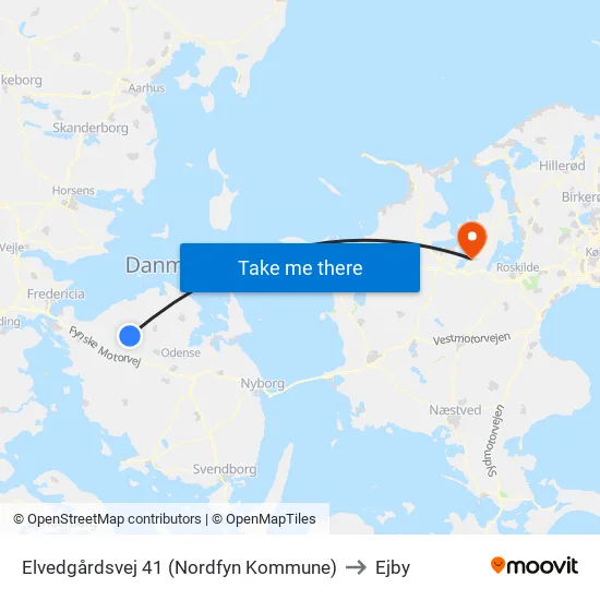 Elvedgårdsvej 41 (Nordfyn Kommune) to Ejby map