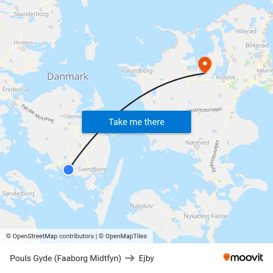 Pouls Gyde (Faaborg Midtfyn) to Ejby map