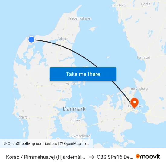 Korsø / Rimmehusvej (Hjardemålvej / Thisted Komm.) to CBS SPs16 Deloitte Aud. map