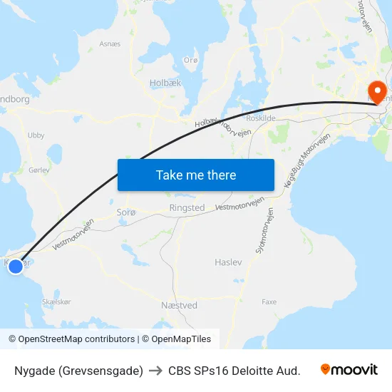 Nygade (Grevsensgade) to CBS SPs16 Deloitte Aud. map