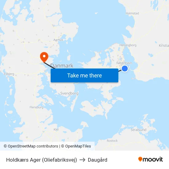 Holdkærs Ager (Oliefabriksvej) to Daugård map