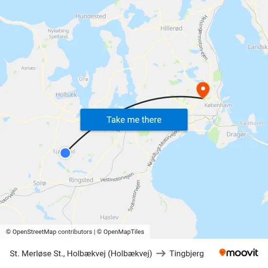 St. Merløse St., Holbækvej (Holbækvej) to Tingbjerg map