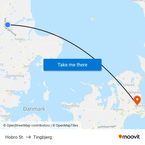 Hobro St. to Tingbjerg map
