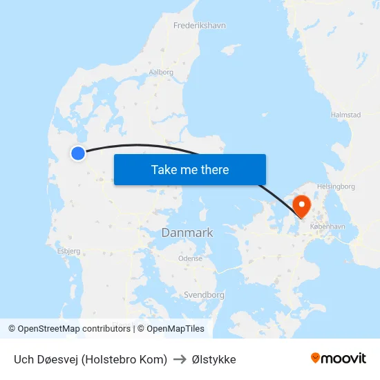 Uch Døesvej (Holstebro Kom) to Ølstykke map