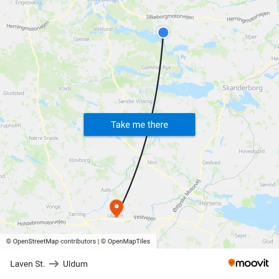 Laven St. to Uldum map