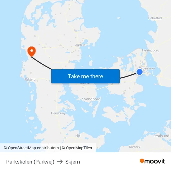 Parkskolen (Parkvej) to Skjern map