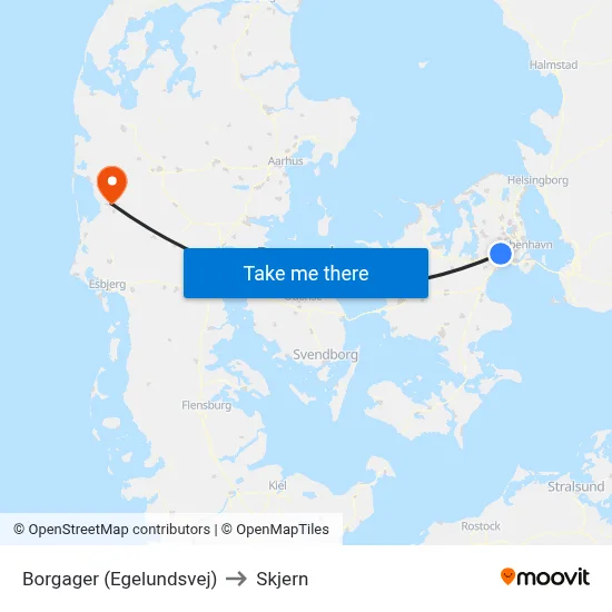 Borgager (Egelundsvej) to Skjern map