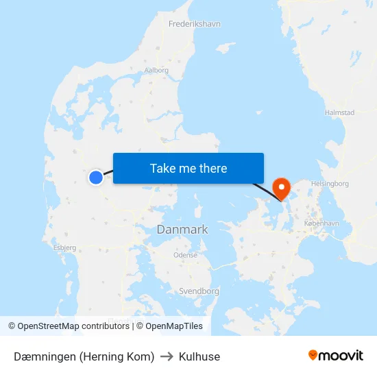Dæmningen (Herning Kom) to Kulhuse map
