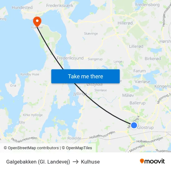 Galgebakken (Gl. Landevej) to Kulhuse map
