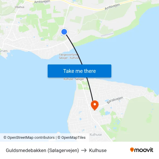 Guldsmedebakken (Sølagervejen) to Kulhuse map