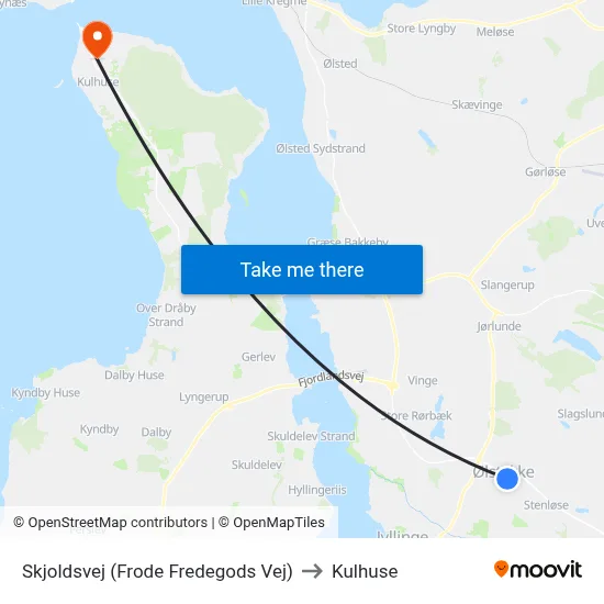 Skjoldsvej (Frode Fredegods Vej) to Kulhuse map